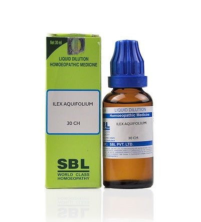 Ilex Aquifolium Dilution 6C, 30C, 200C, 1M, 10M, CM