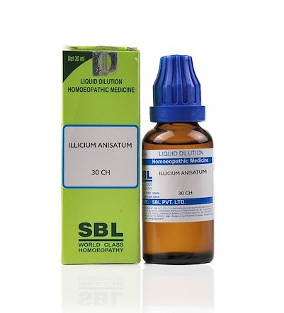 Illicium Anisatum Homeopathy Dilution 6C, 30C, 200C, 1M, 10M