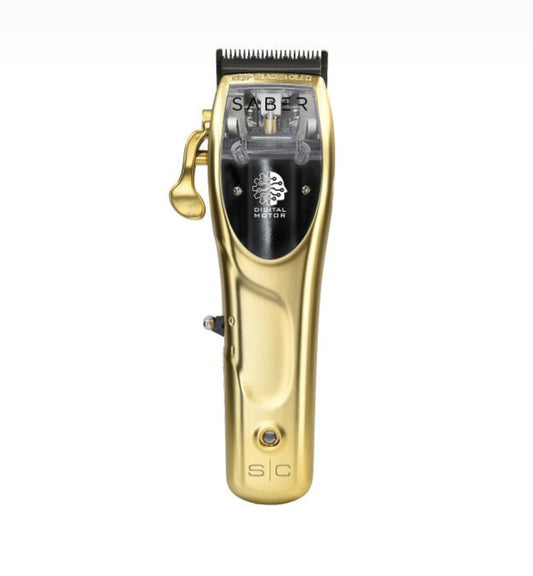 StyleCraft Saber Cordless Brushless Motor Clipper - Gold