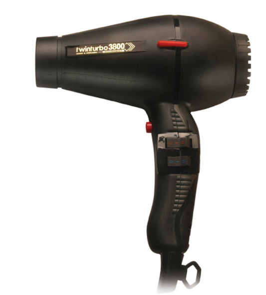 Twin Turbo 3800 Ceramic & Ionic Dryer Black 2100 Watts