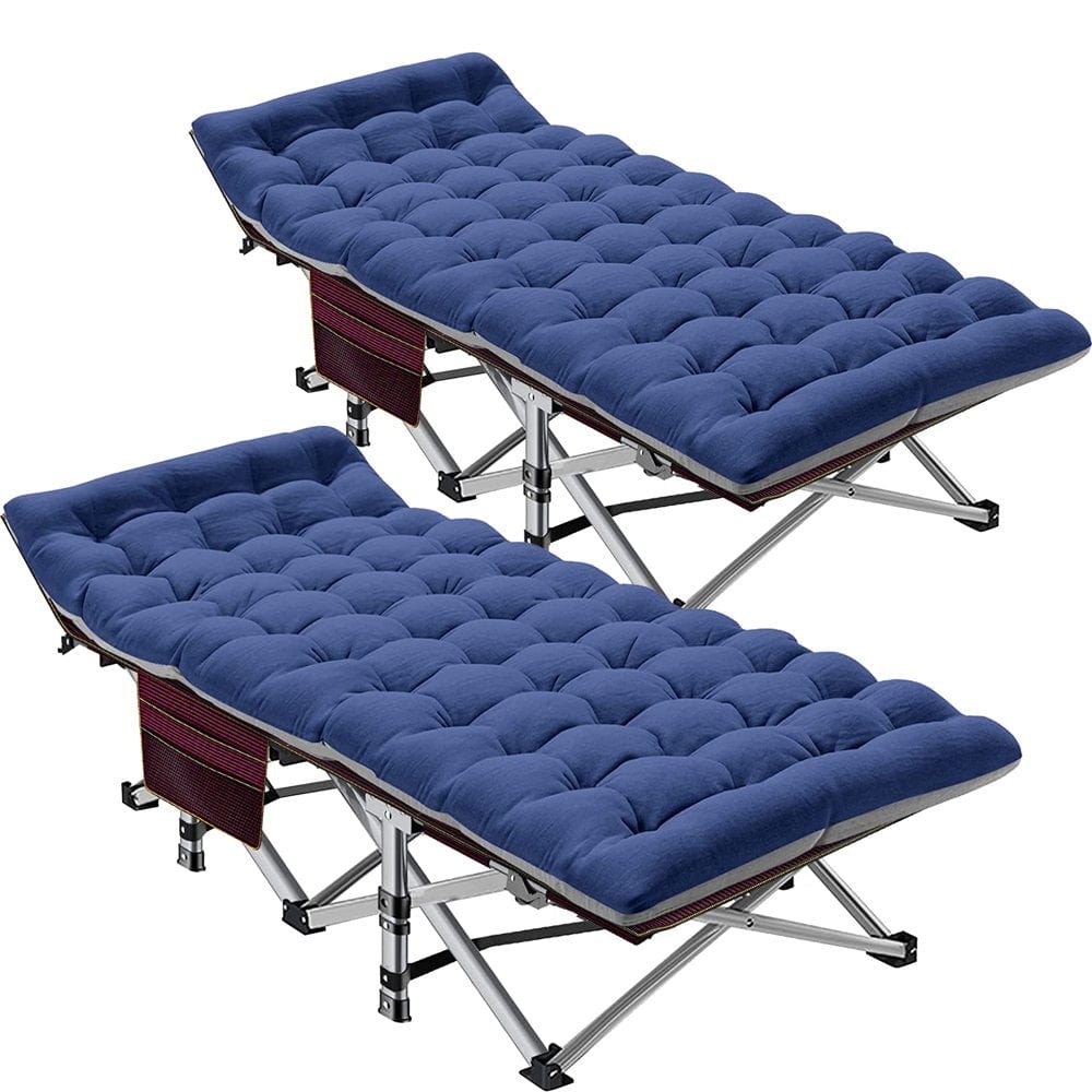 ABORON Folding Camping Cot for Adults & Kids, Folding Guest Bed Cots,Sleeping Cot Folding Bed with 2 Sided Mattress & Carry Bag