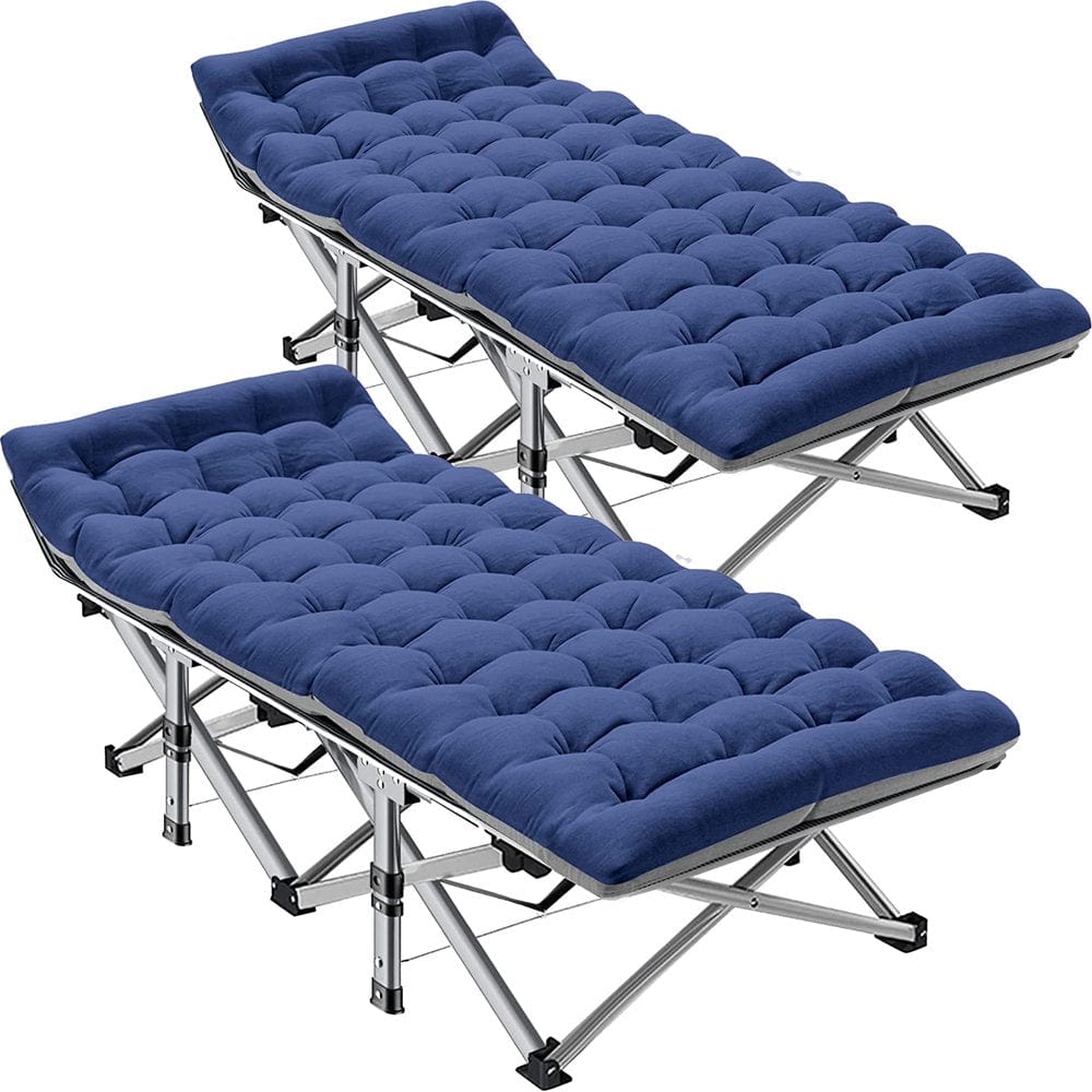 ABORON Folding Camping Cot for Adults & Kids, Folding Guest Bed Cots,Sleeping Cot Folding Bed with 2 Sided Mattress & Carry Bag