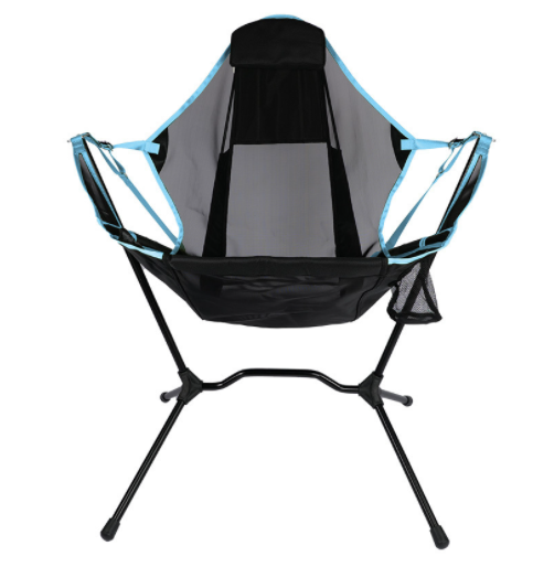 Convenient Simple Aluminum Moon Chair With Aluminum Backrest - Blue Force Sports