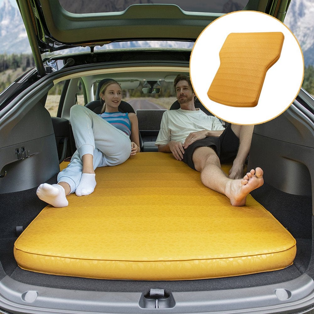 AIRELAX Car Mattress for Tesla Model Y Trunk 3D, Self Inflating Air Mattress with Inner Foam, 3" Thick Sleeping Pad for Camping, Portable Roll up Bed for Travel - Viridian Green