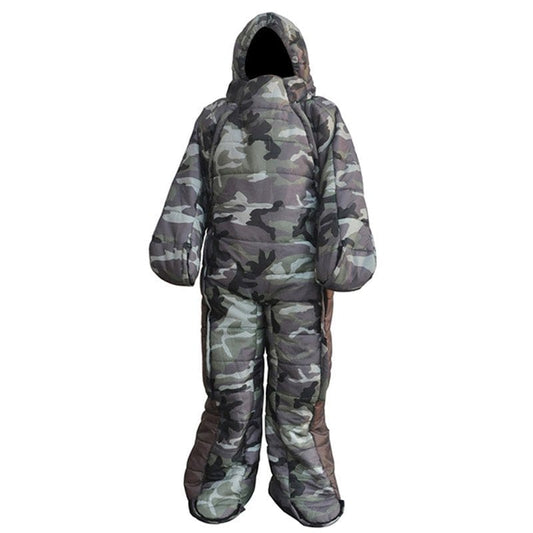 Ameiqe Adult Lite Wearable Sleeping Bag Warming for Walking Hiking Camping Outdoor(Camouflage,L)