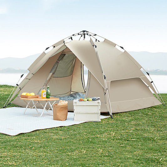 Outdoor Fully Automatic Pop Open Camping Sunscreen Rain Easy Storage Folding Tent - Blue Force Sports
