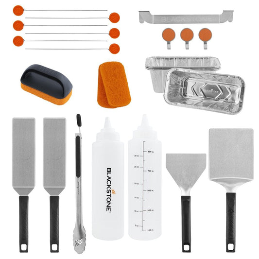 Blackstone 25 Piece Griddle Tool Kit Gift Set for Grilling and Cleaning