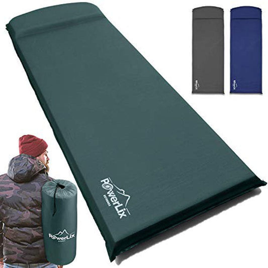 Causdon Sleeping Pad Self Inflating Foam Insulated 3Inches Ultrathick Mattress Camping Backpacking Hiking Ultralight Camping Mat a Tent Built Pillow