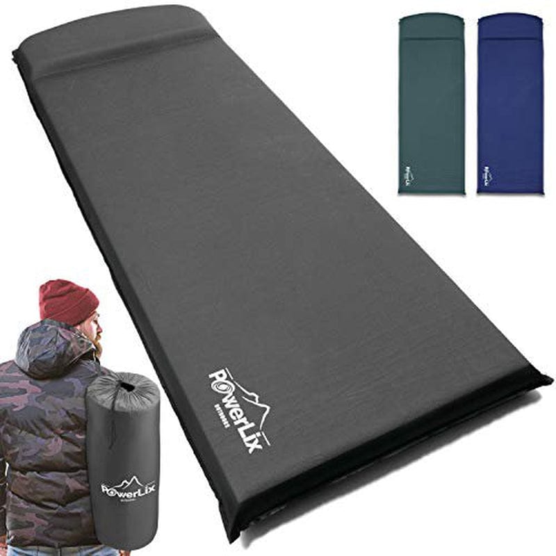 Causdon Sleeping Pad Self Inflating Foam Insulated 3Inches Ultrathick Mattress Camping Backpacking Hiking Ultralight Camping Mat a Tent Built Pillow