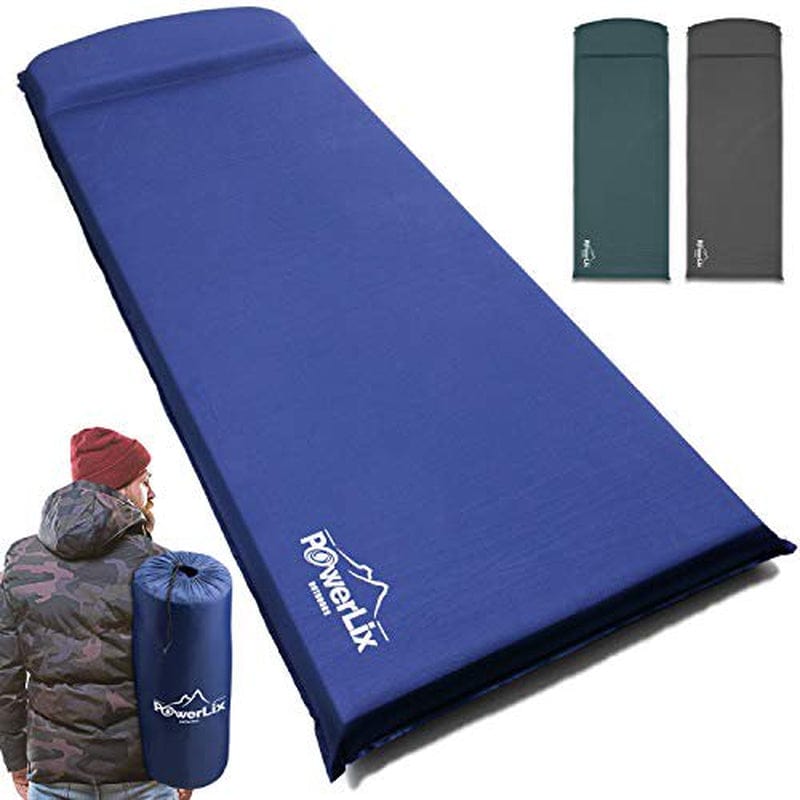 Causdon Sleeping Pad Self Inflating Foam Insulated 3Inches Ultrathick Mattress Camping Backpacking Hiking Ultralight Camping Mat a Tent Built Pillow