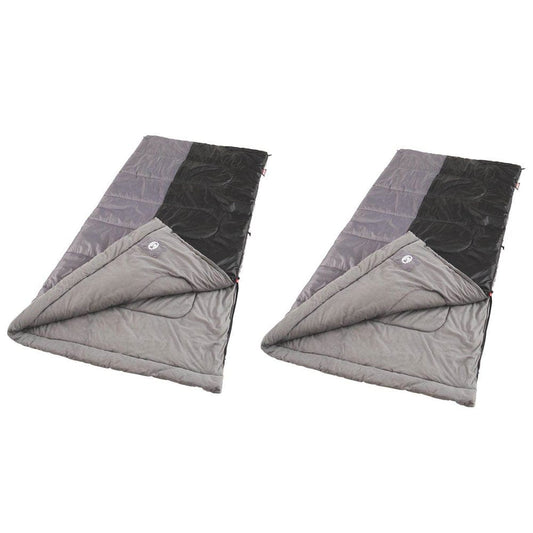 Coleman Biscayne Warm Weather Big and Tall Thermolock Sleeping Bag (2 Pack)