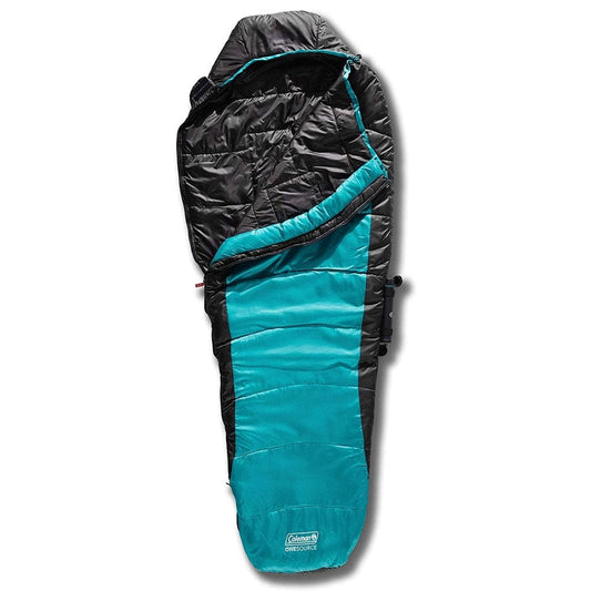 Coleman Onesource Rechargeable Adjustable Heated Sleeping Bag, Teal