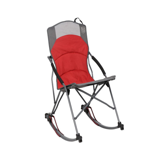 Timber Ridge Catalpa Relax and Rocking Camping Chair, Red and Gray, Adult Use