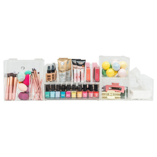 Deluxe Acrylic Makeup Storage Pack