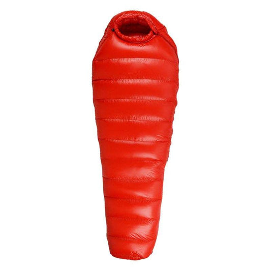Down Thermal Mummy Sleeping Bag -15°C Insulated Camping Backpacking Sleep Bag - Red 400G
