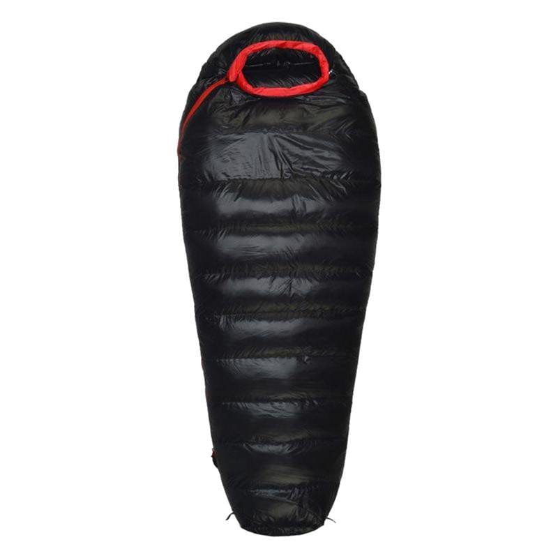 Down Thermal Mummy Sleeping Bag -15°C Insulated Camping Backpacking Sleep Bag - Red 400G