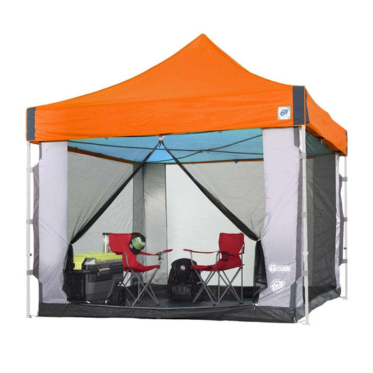 E-Z up 10' X 10' Cube Mesh Tent with Carry Bag, 6 Person