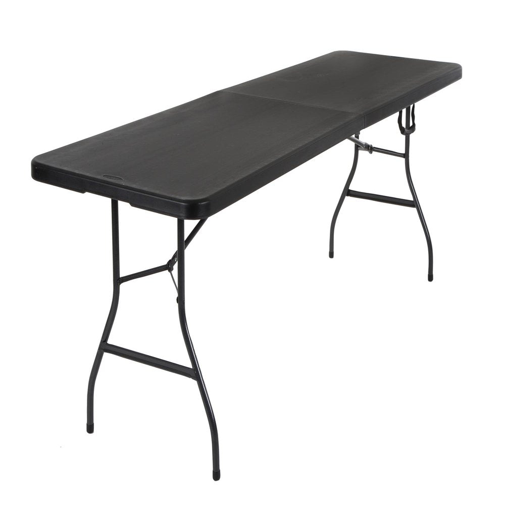 Cosco 8 Foot Centerfold Folding Table, White