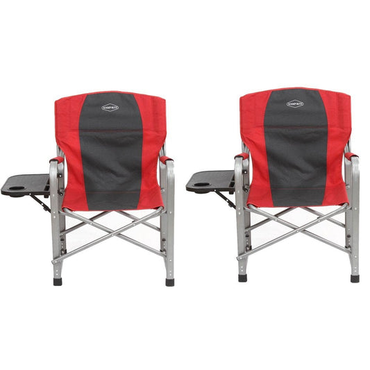 Kamp Rite Camping Chair, Red and Gray