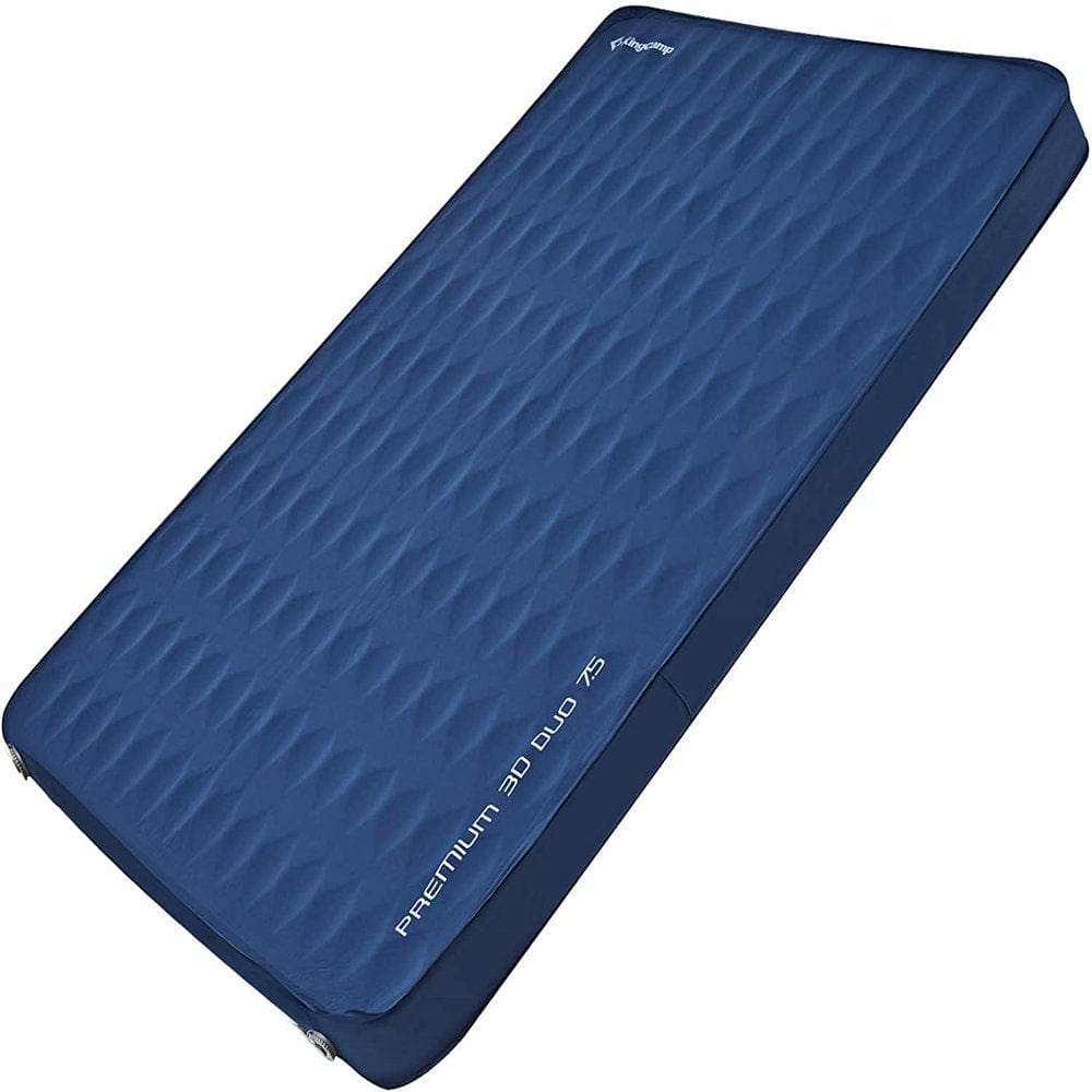 Kingcamp Double Self Inflating Sleeping Pad Thick Camping Foam Pad Portable Air Mattress High R Value, 3 Inches Thick L 79"X W 50"