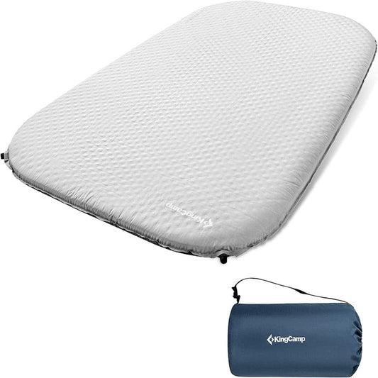 Kingcamp Thicked Self-Inflating Sleeping Pad 2 Person Insulated Air Camping Mattress Camping Mat 78” X 51.2”