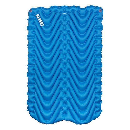 Klymit Side-By-Side Double V Sleeping Pad, 74" Length X 47" Width, Blue
