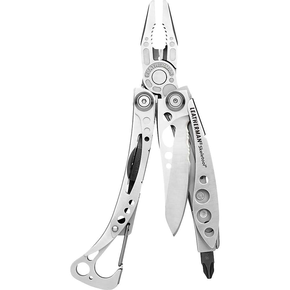 LEATHERMAN, Skeletool Lightweight Multitool with Combo Knife and Bottle Opener, Stainless Steel