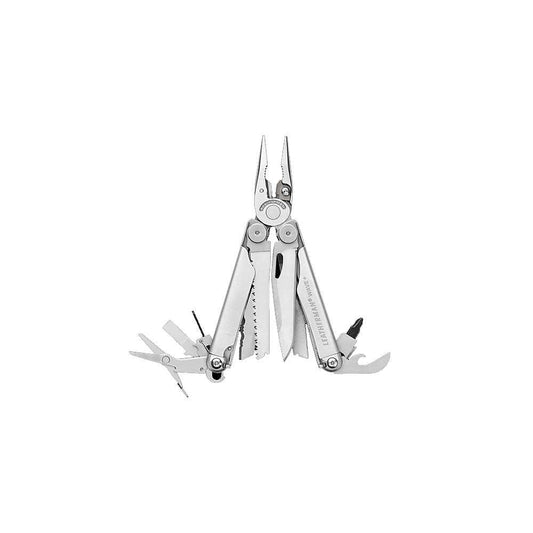 LEATHERMAN, Wave plus Multitool with Premium Replaceable Wire Cutters, Spring-Action Scissors and Nylon Sheath, Stainless Steel