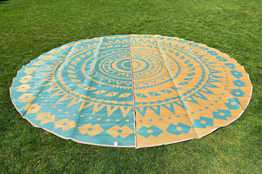 Life inTents Tent Accessories 5 Meter / 16 ft. Diameter Boho Style Bell Tent Floor Matting Cover | 16' (5M)