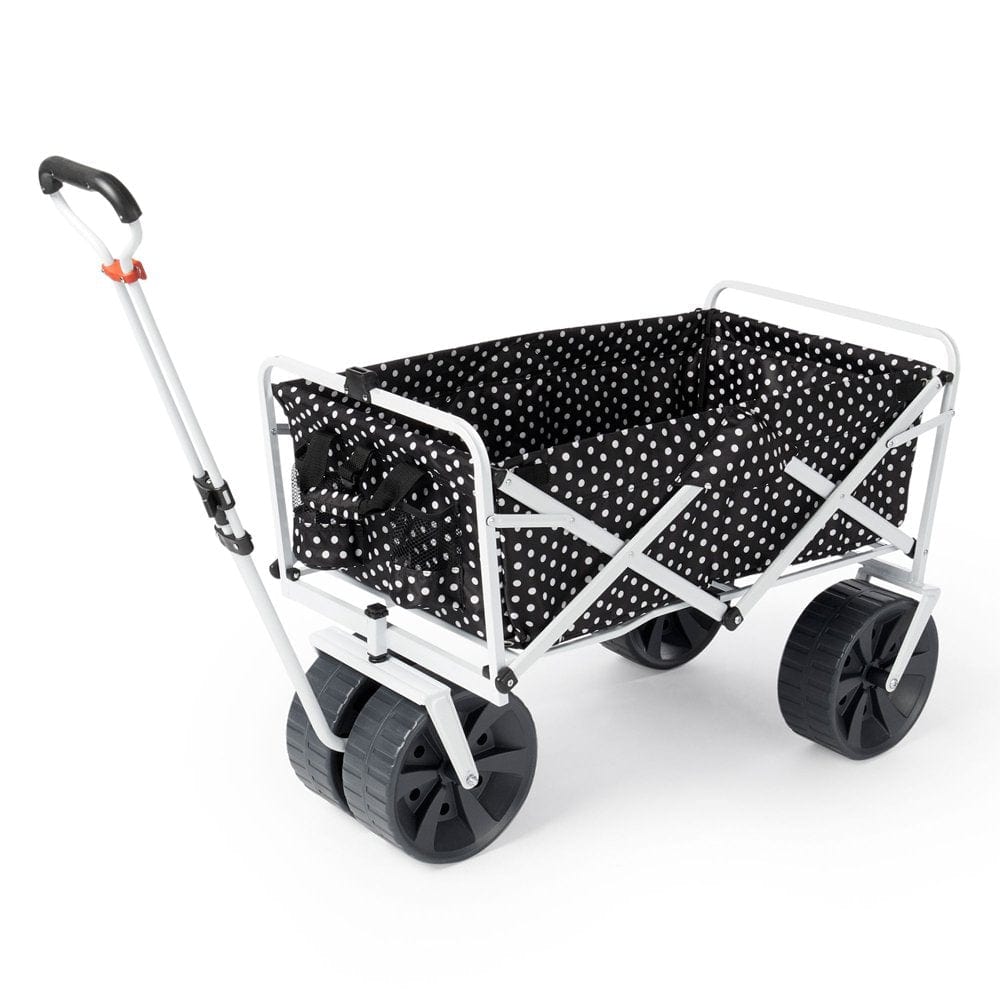 Mac Sports Collapsible Folding All Terrain Outdoor Beach Utility Wagon Cart, Blue