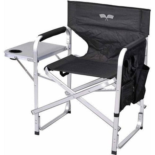 Ming'S Mark SL1204-BLACK/FLAG Black & White Director'S Chair