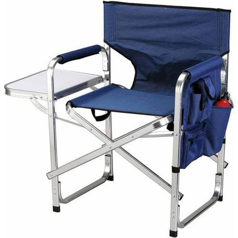 Ming'S Mark SL1204-BLACK/FLAG Black & White Director'S Chair