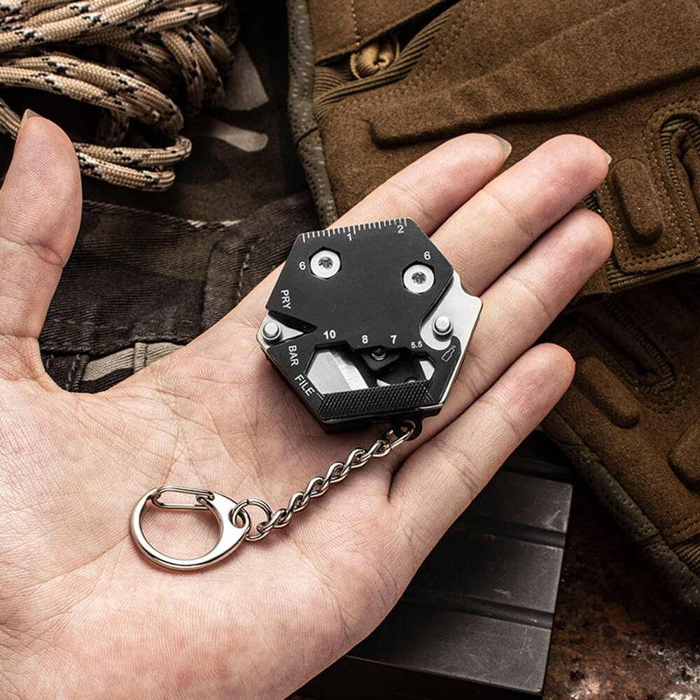 Multifunctional Hexagonal EDC Keychain. Shop Jewelry on Mounteen. Worldwide shipping available.