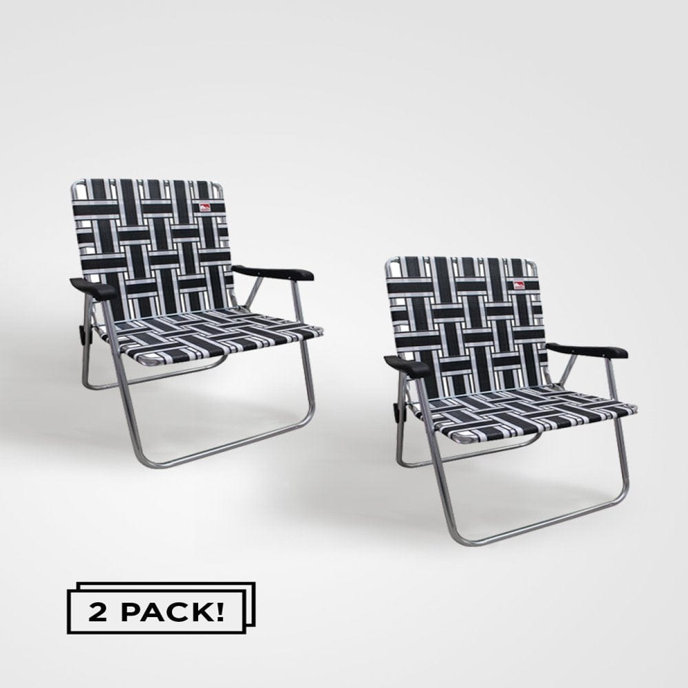 Outdoor Spectator (2-Pack) Classic Aluminum Webbed Folding Lawn / Camp Chair