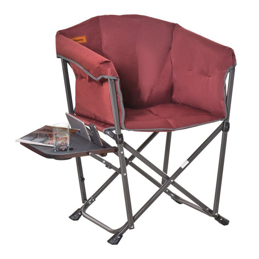 Outsunny Camping Chair, Red and Black