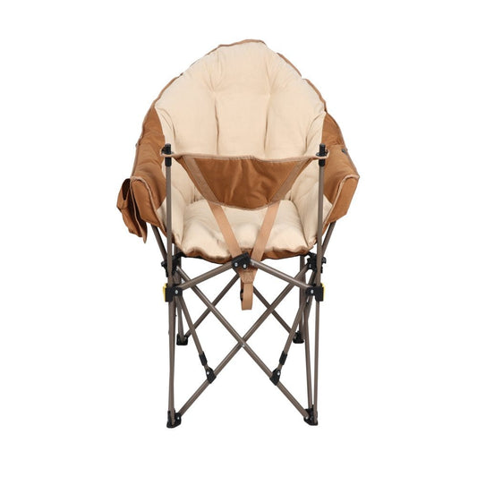 Ozark Trail Club Chair with Footrest, Beige