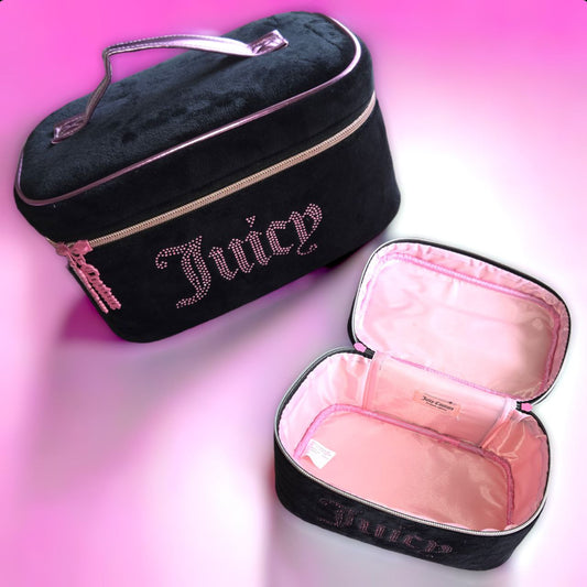 Juicy Black Makeup Bag