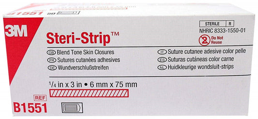 3M Steri-Strip B1551 Blend Tone Skin Closures Case of 200