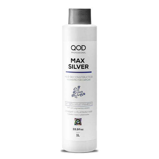 QOD Max Silver Keratin Smoothing Straightening Reconstructor 1000ML - QOD