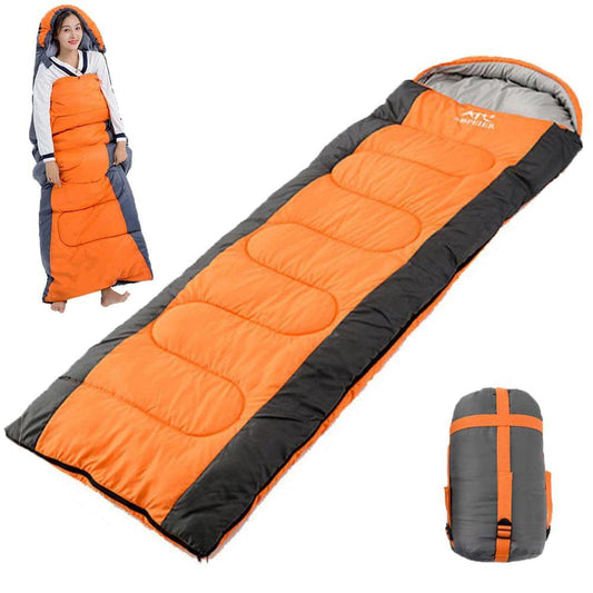 Sleeping Bags for Adults Camping Outdoor Travel Three-Season Warm and Cold Weather Lightweight Sleeping Bag with Compression Sack