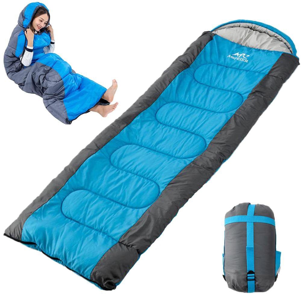 Sleeping Bags for Adults Camping Outdoor Travel Three-Season Warm and Cold Weather Lightweight Sleeping Bag with Compression Sack
