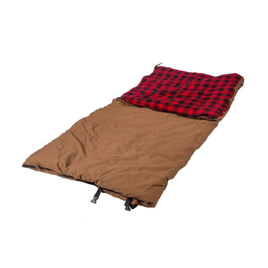 Stansport 6 Lbs. Grizzly Rectangular Brown Canvas Sleeping Bag -10°F