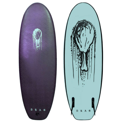 Drag Drumstick 4'10 Twin Fin Soft Surfboard