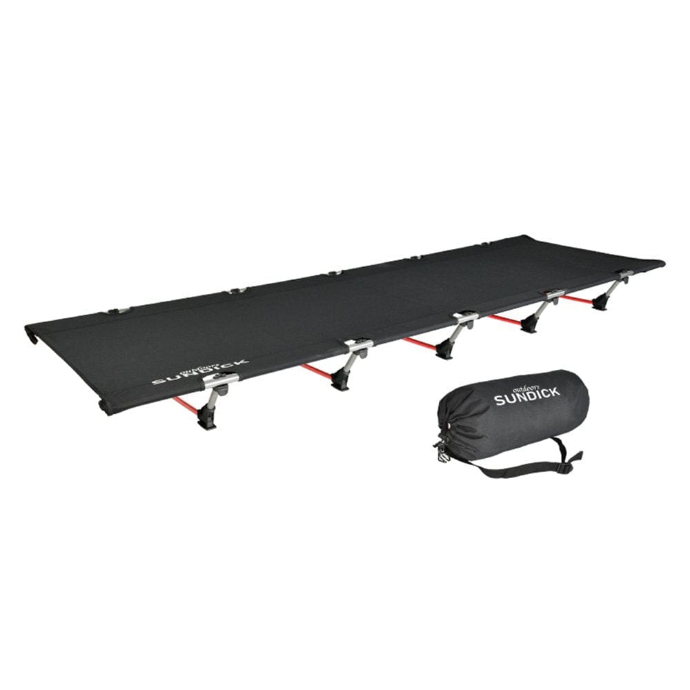 Sundick Portable Foldable Camping Cot Single Person Outdoor Folding Bed 330LB Bearing Weight Compact for Outdoor Hiking Backpacking Picnic Camping