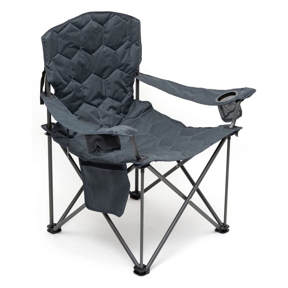 Sunnyfeel XL Oversized Camping Chair Heavy Duty Supports 500 LBS Ideal for Tall People above 6'4 Padded Portable Folding Chair with Armrest Cup Holder & Side Pocket for Outdoor/Travel/Picnic