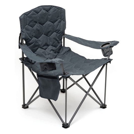 Sunnyfeel XL Oversized Camping Chair Heavy Duty Supports 500 LBS Ideal for Tall People above 6'4 Padded Portable Folding Chair with Armrest Cup Holder & Side Pocket for Outdoor/Travel/Picnic