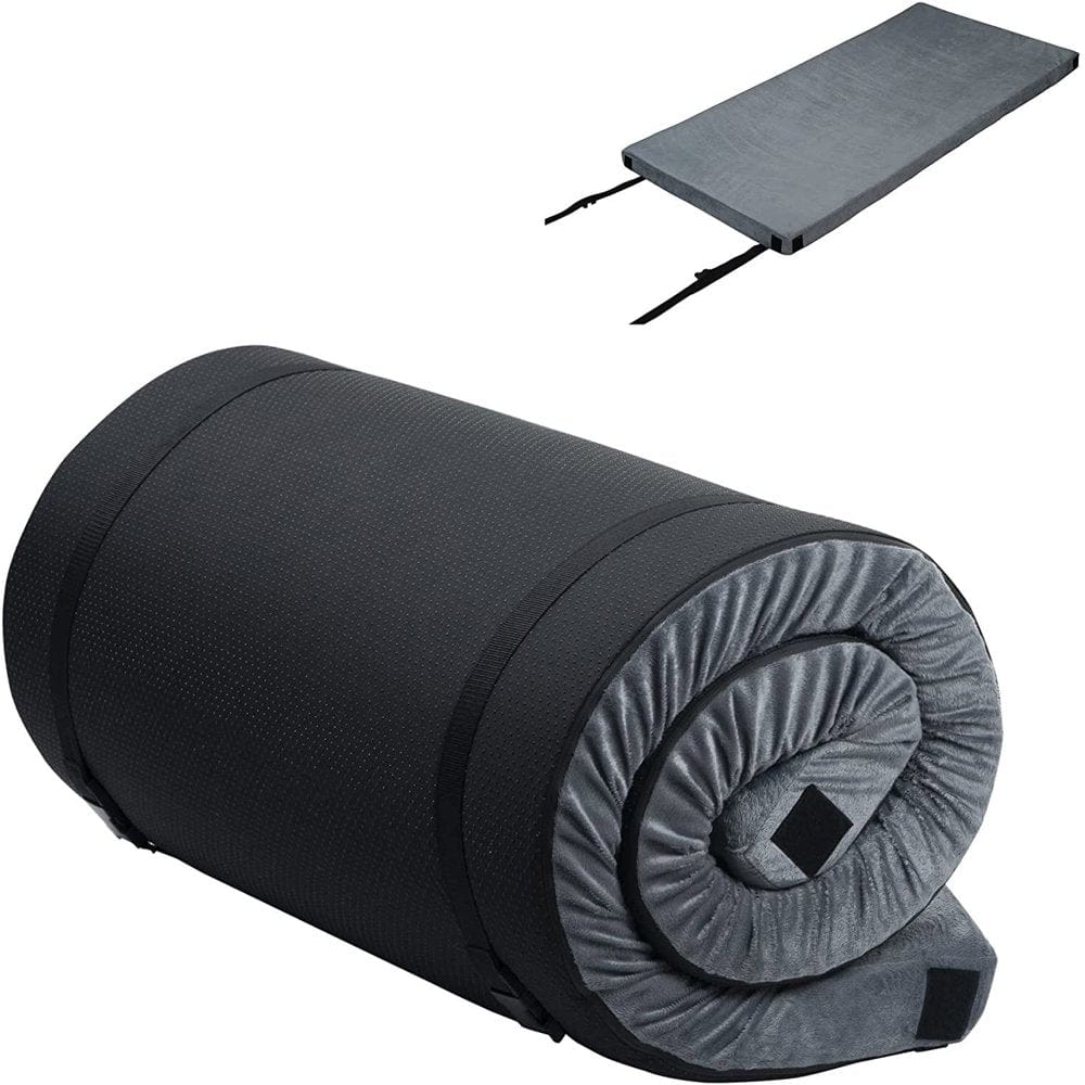 Superjoe 2.75" Thick Memory Foam Travel Car Camping Mattress, Lightweight, Portable, 79" X 38",Navy Blue