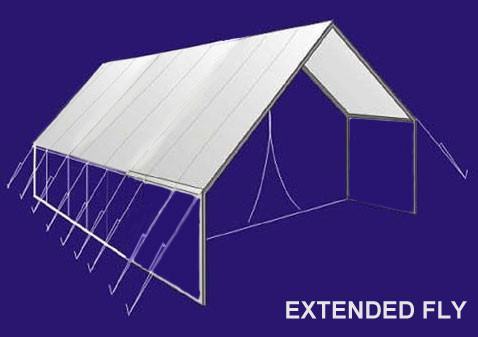 8' Extended Wall Tent Fly - 8oz Poly