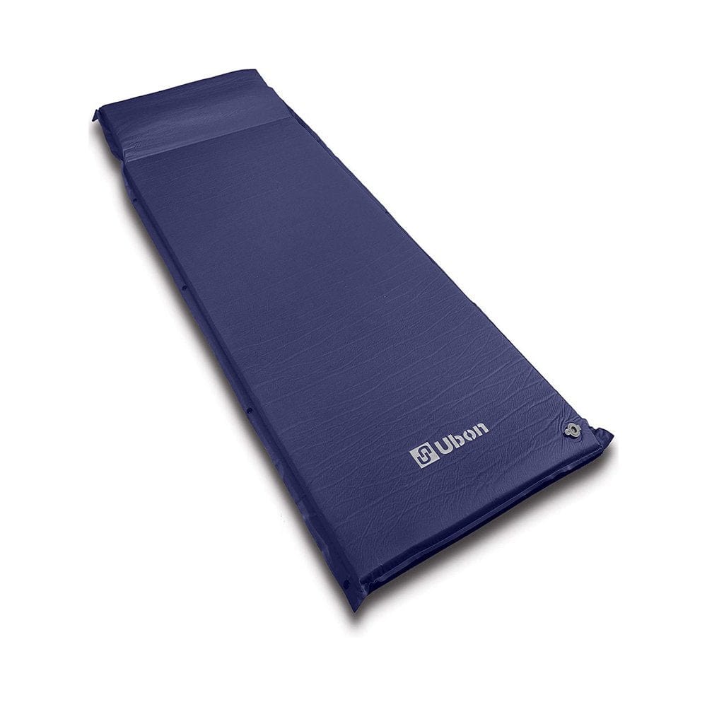 Ubon Self Inflating Sleeping Pad with Pillow for One People Fast Inflating Camping Mat 2 Inch Camping Mattress for Camping Hiking and Backpacking - Black