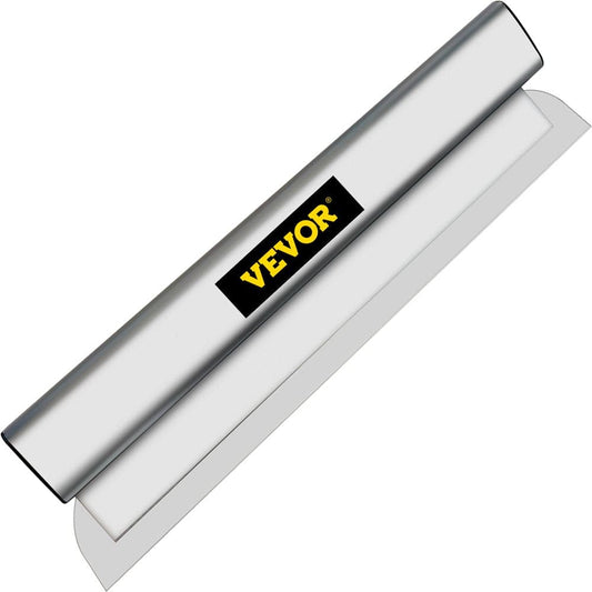 VEVOR Drywall Skimming Blade, 24In Smoothing Knockdown Spatula, Extruded Aluminum & European Stainless Steel Construction Knife & High-Impact End Cap, Putty Finishing Tools for Sheetrock Gyprock